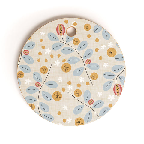 Mirimo Delicata Floral Cutting Board Round