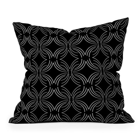 Mirimo Delicata Noir Throw Pillow