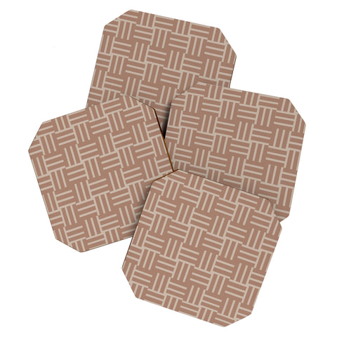 Mirimo Earthy Mocha Tiles Coaster Set
