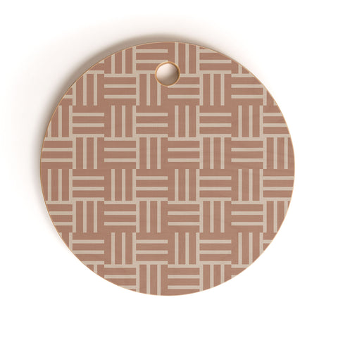 Mirimo Earthy Mocha Tiles Cutting Board Round