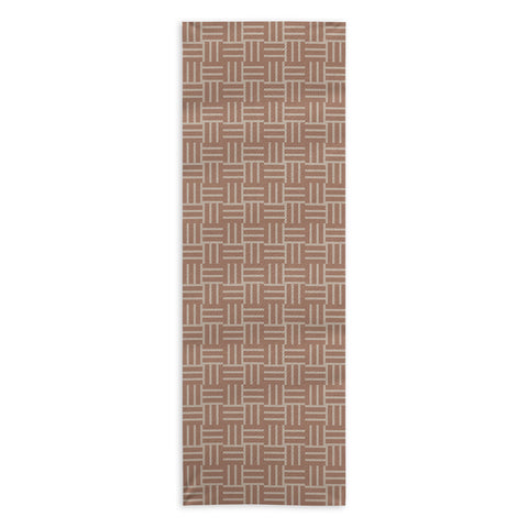 Mirimo Earthy Mocha Tiles Yoga Towel