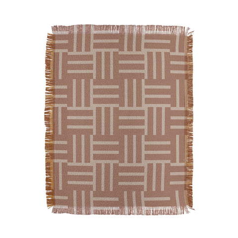 Mirimo Earthy Mocha Tiles Throw Blanket