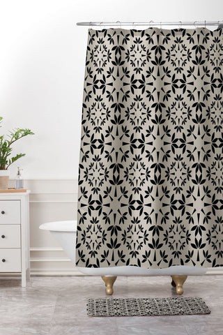 Mirimo Essaouira Noir Shower Curtain And Mat