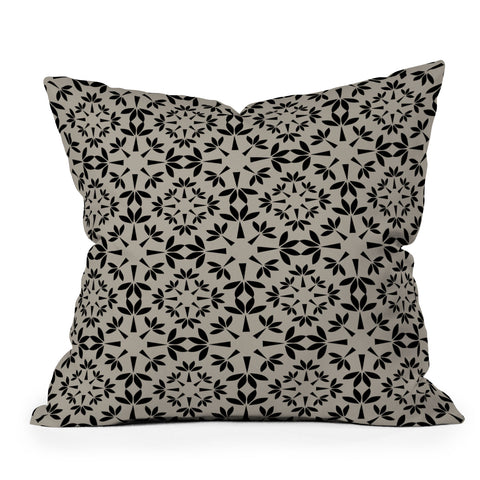 Mirimo Essaouira Noir Outdoor Throw Pillow