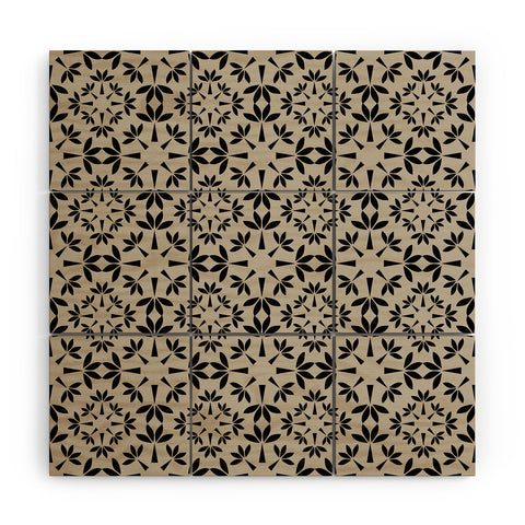 Mirimo Essaouira Noir Wood Wall Mural