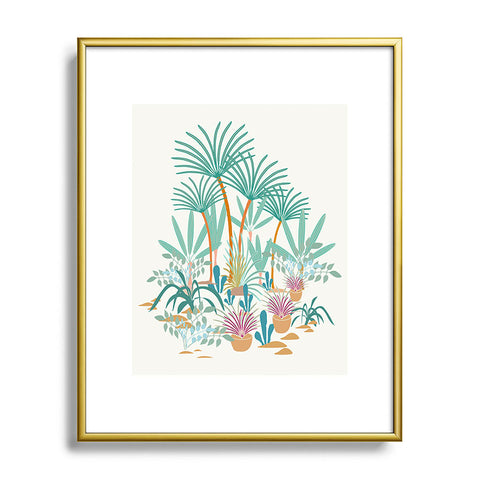 Mirimo Exotic Greenhouse Metal Framed Art Print