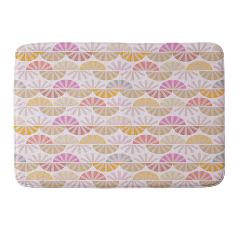 Mirimo Fanta Fans pastel Memory Foam Bath Mat