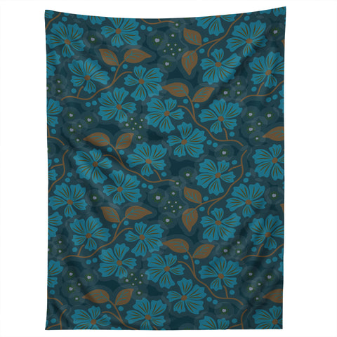 Mirimo Flora Blue Tapestry