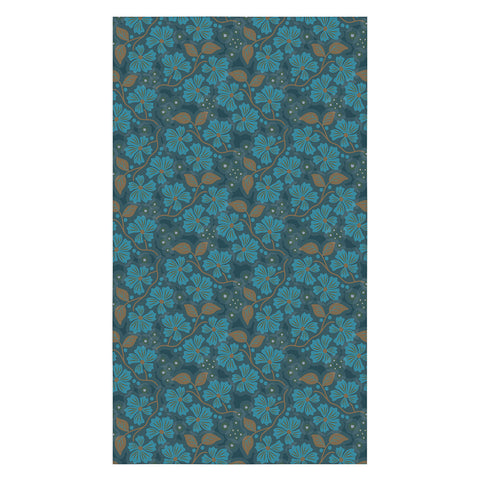 Mirimo Flora Blue Tablecloth