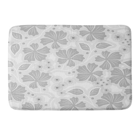 Mirimo Flora Gray Memory Foam Bath Mat