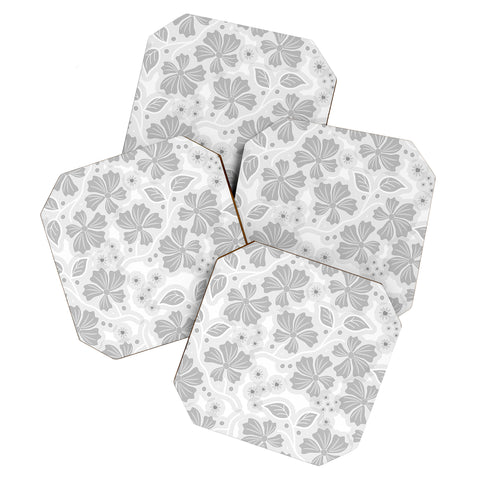 Mirimo Flora Gray Coaster Set