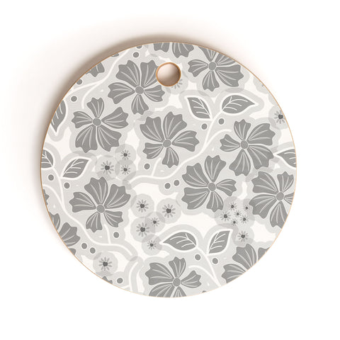 Mirimo Flora Gray Cutting Board Round
