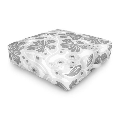 Mirimo Flora Gray Outdoor Floor Cushion