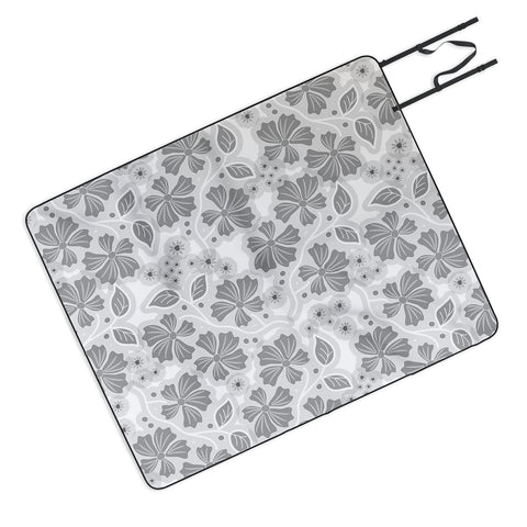 Mirimo Flora Gray Picnic Blanket