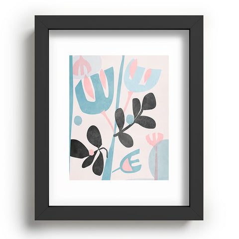 Mirimo Floral Abstract Recessed Framing Rectangle