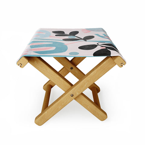 Mirimo Floral Abstract Folding Stool