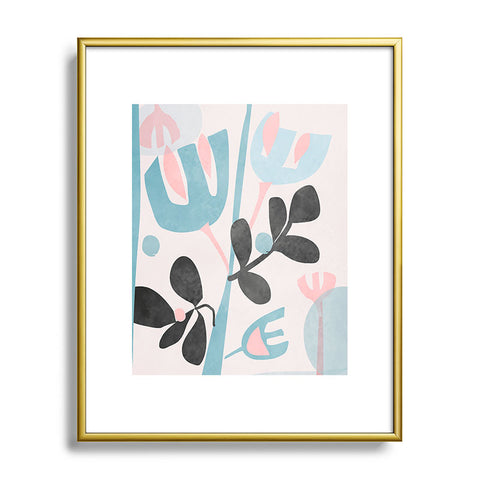 Mirimo Floral Abstract Metal Framed Art Print