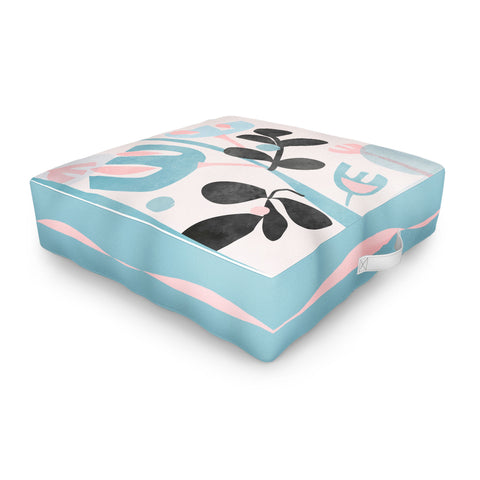 Mirimo Floral Abstract Outdoor Floor Cushion