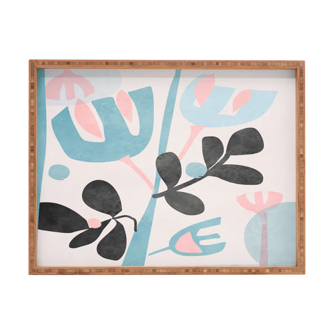 Mirimo Floral Abstract Rectangular Tray