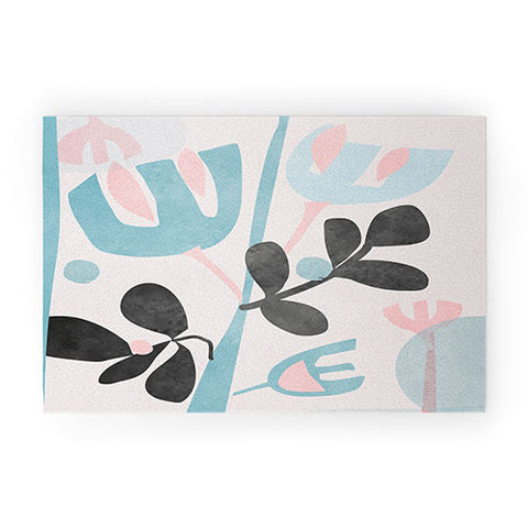Mirimo Floral Abstract Welcome Mat