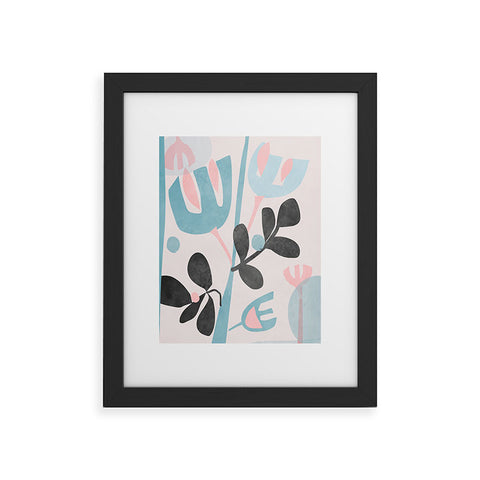 Mirimo Floral Abstract Framed Art Print