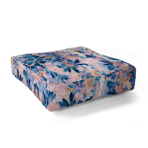 Mirimo Floralia Blue Floor Pillow Square
