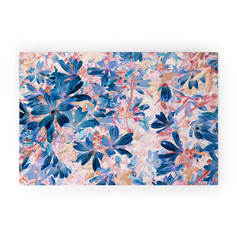 Mirimo Floralia Blue Welcome Mat