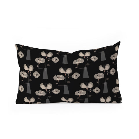 Mirimo Florentia Black Oblong Throw Pillow