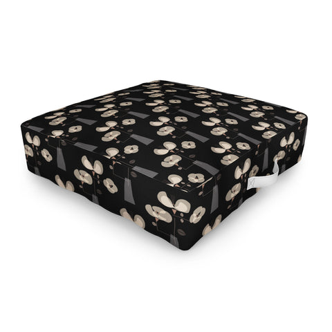 Mirimo Florentia Black Outdoor Floor Cushion