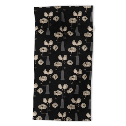 Mirimo Florentia Black Beach Towel