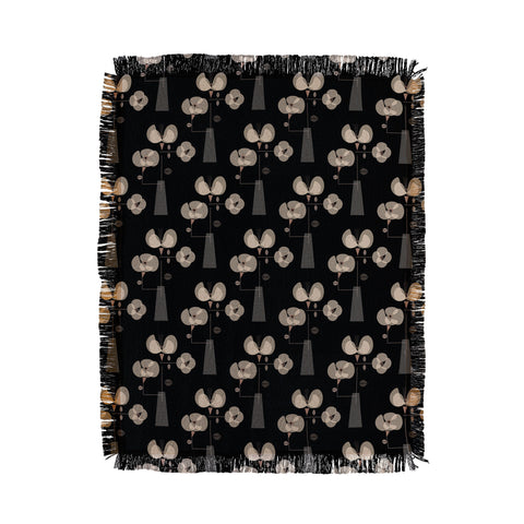 Mirimo Florentia Black Throw Blanket