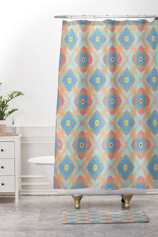 Mirimo Fun Mandalas Shower Curtain And Mat