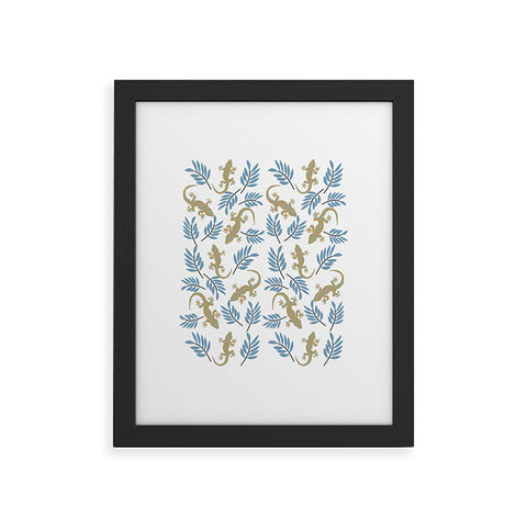Mirimo Gecko Meeting Framed Art Print