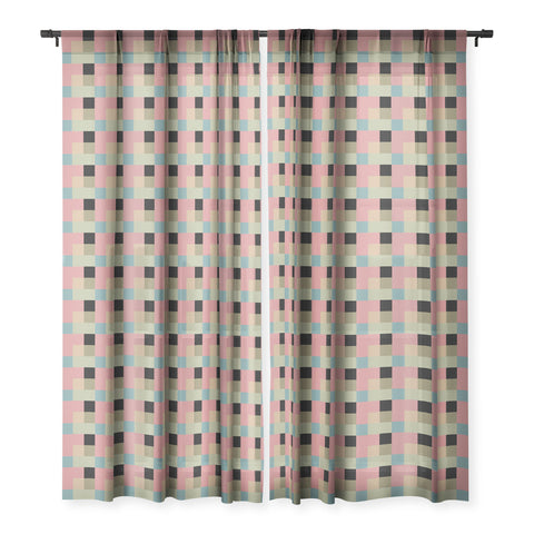 Mirimo Geometric Trend 1 Sheer Window Curtain