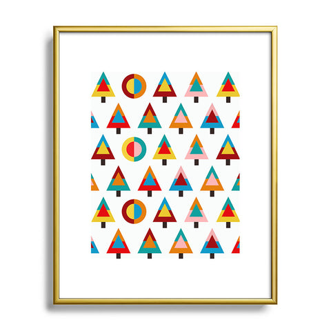 Mirimo GeoXmas Metal Framed Art Print