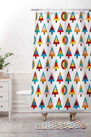 Mirimo GeoXmas Shower Curtain And Mat