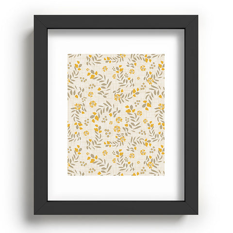 Mirimo Gold Blooms Recessed Framing Rectangle