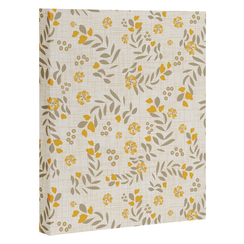 Mirimo Gold Blooms Art Canvas