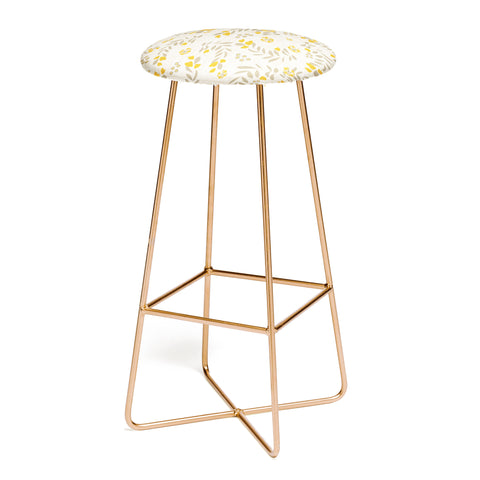 Mirimo Gold Blooms Bar Stool