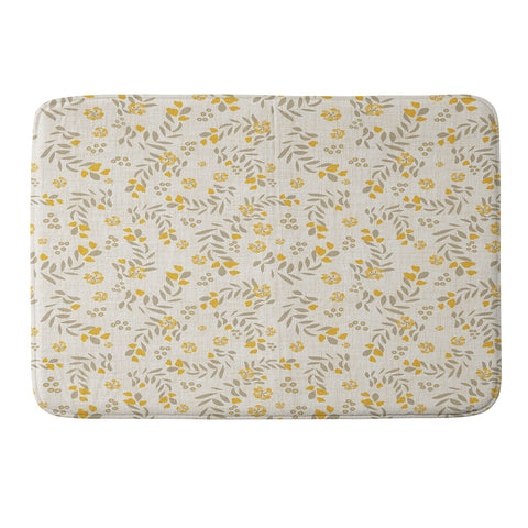 Mirimo Gold Blooms Memory Foam Bath Mat