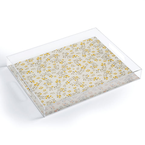 Mirimo Gold Blooms Acrylic Tray