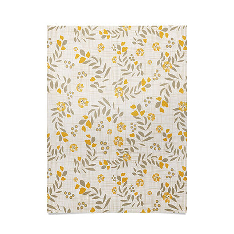 Mirimo Gold Blooms Poster
