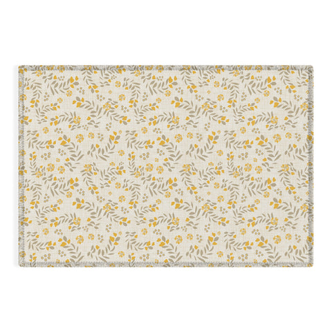 Mirimo Gold Blooms Outdoor Rug