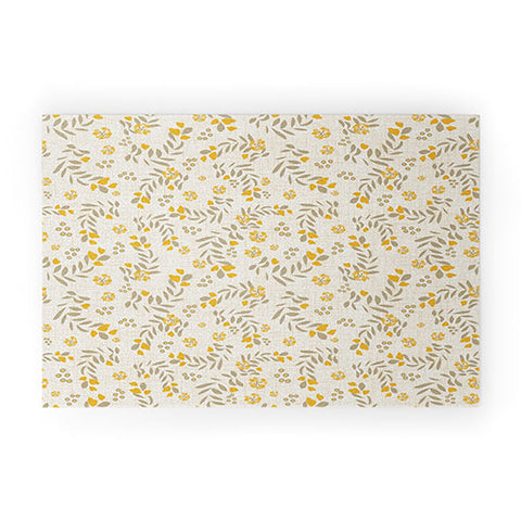 Mirimo Gold Blooms Welcome Mat