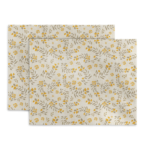 Mirimo Gold Blooms Placemat