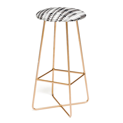 Mirimo Gray Geo Bar Stool