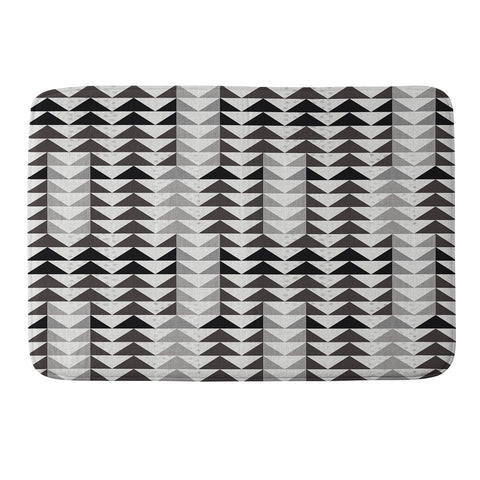 Mirimo Gray Geo Memory Foam Bath Mat