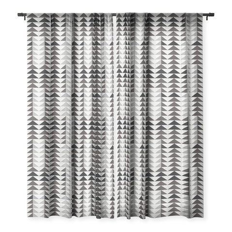 Mirimo Gray Geo Sheer Non Repeat