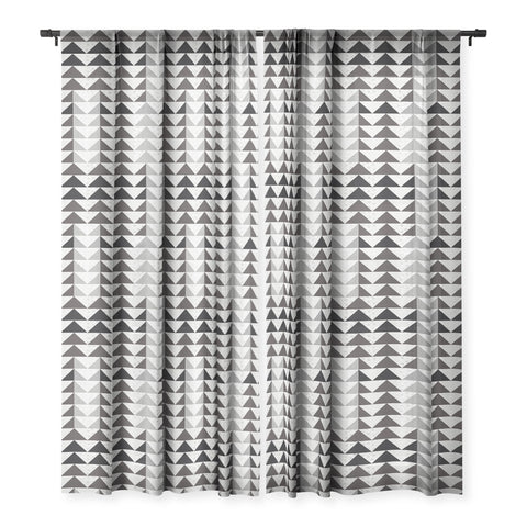 Mirimo Gray Geo Sheer Window Curtain