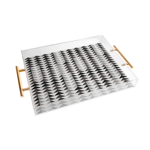 Mirimo Gray Geo Acrylic Tray